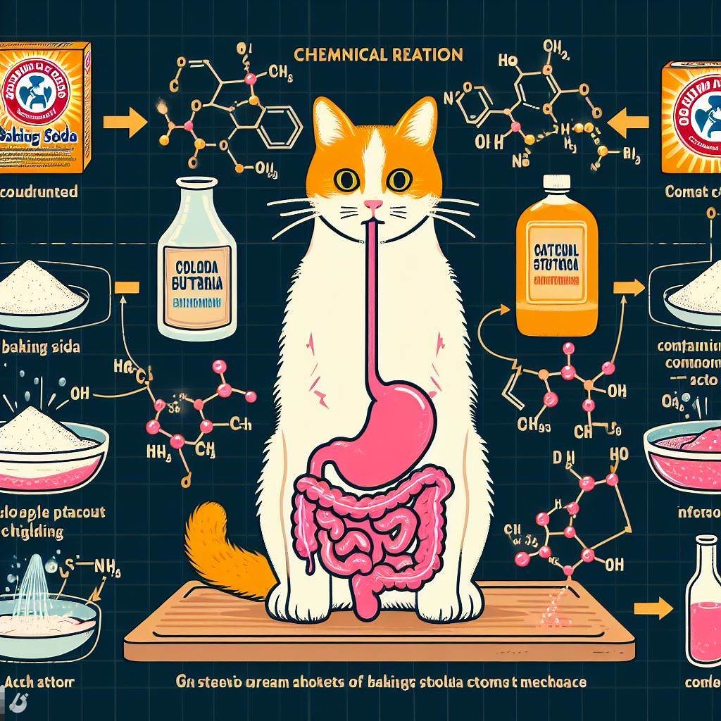 How Does Baking Soda Work in cat's stomach